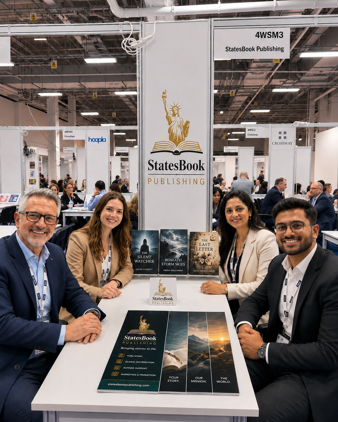 States Book Publishing team at a book fair